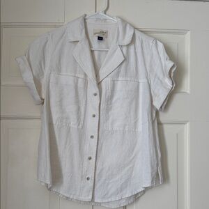 Universal Thread Off-White Linen Shirt